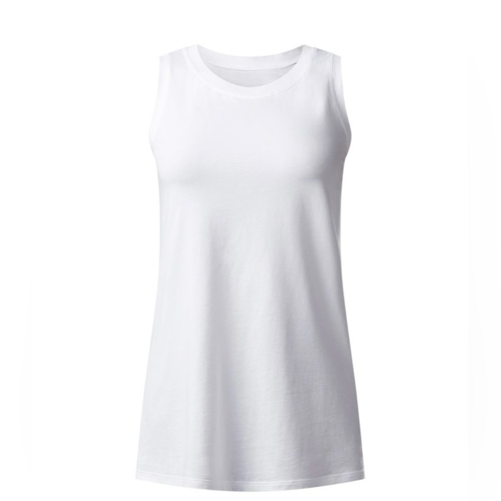 Lululemon sz 8 Muscle Swing Tank White Sleeveless Tank Top great condition